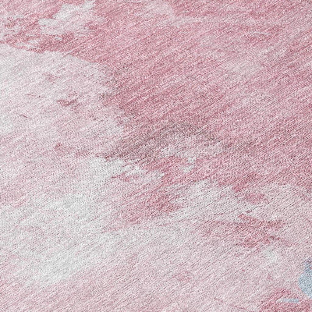 LOOMLAN Rugs Braeas Pink Washable Indoor-Outdoor Rug