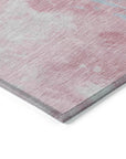 LOOMLAN Rugs Braeas Pink Washable Indoor-Outdoor Rug