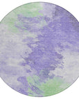 LOOMLAN Rugs Braeas Purple Washable Indoor-Outdoor Rug