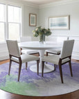 LOOMLAN Rugs Braeas Purple Washable Indoor-Outdoor Rug