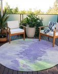 LOOMLAN Rugs Braeas Purple Washable Indoor-Outdoor Rug