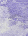 LOOMLAN Rugs Braeas Purple Washable Indoor-Outdoor Rug