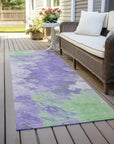 LOOMLAN Rugs Braeas Purple Washable Indoor-Outdoor Rug