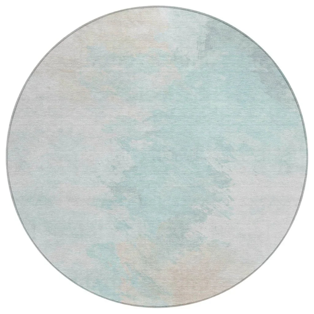 LOOMLAN Rugs Braeas Seafoam Washable Indoor-Outdoor Rug