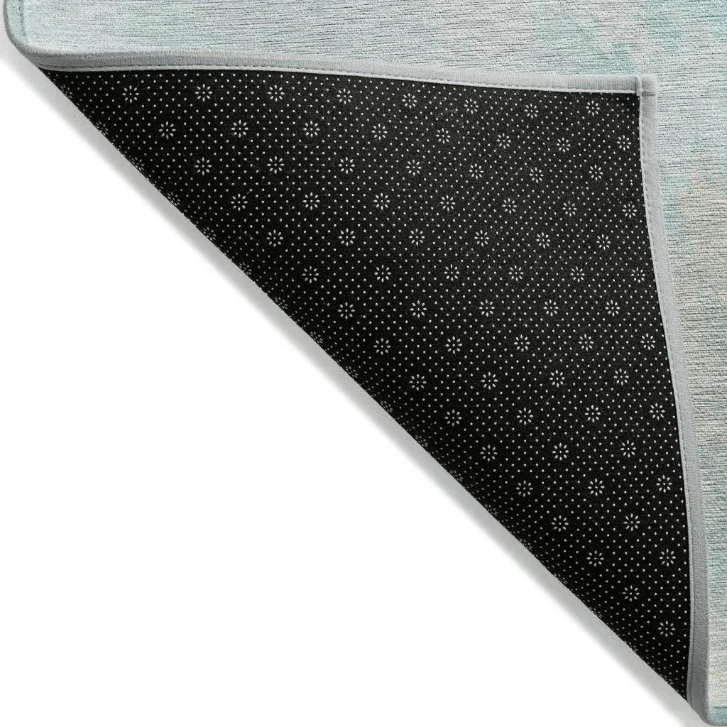 LOOMLAN Rugs Braeas Seafoam Washable Indoor-Outdoor Rug