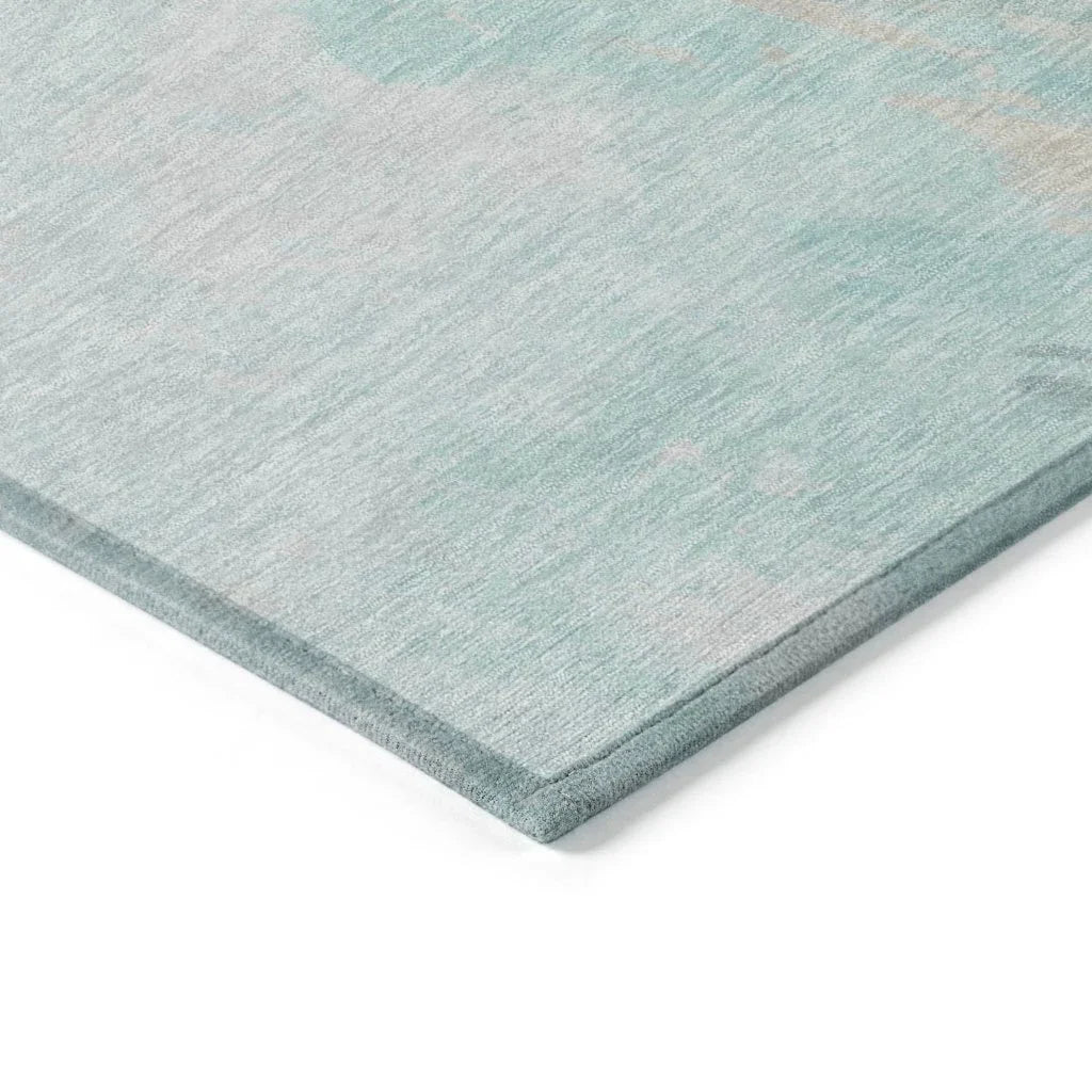 LOOMLAN Rugs Braeas Seafoam Washable Indoor-Outdoor Rug