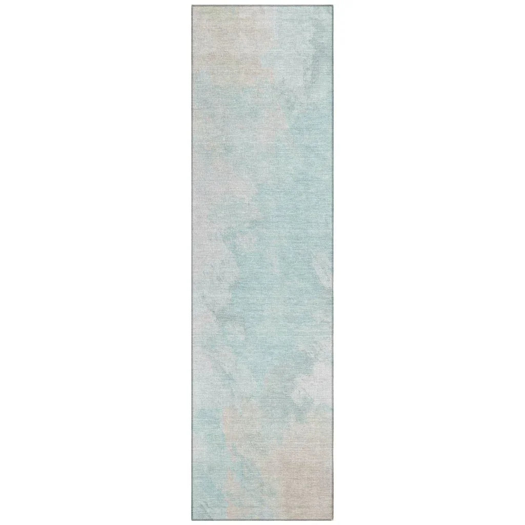 LOOMLAN Rugs Braeas Seafoam Washable Indoor-Outdoor Rug