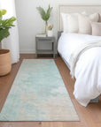 LOOMLAN Rugs Braeas Seafoam Washable Indoor-Outdoor Rug