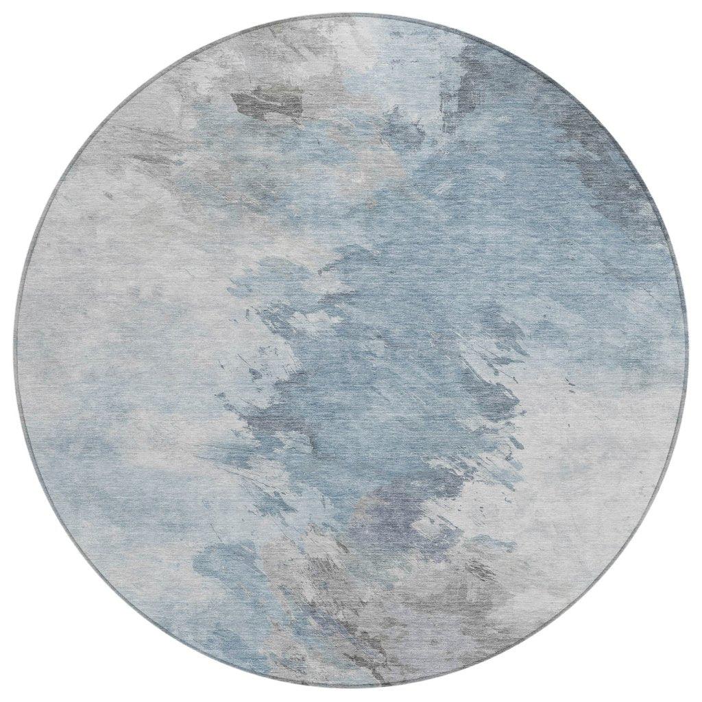 LOOMLAN Rugs Braeas Sky Washable Indoor-Outdoor Rug