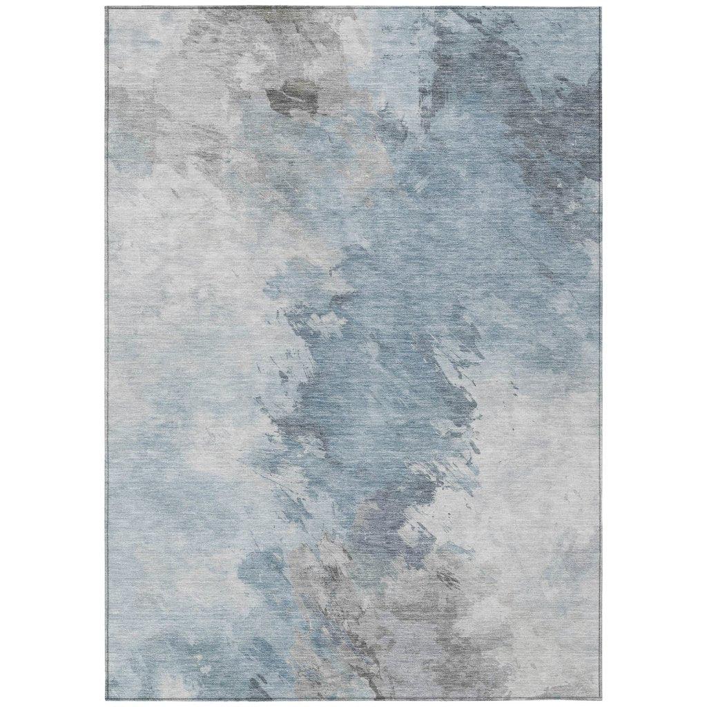 LOOMLAN Rugs Braeas Sky Washable Indoor-Outdoor Rug