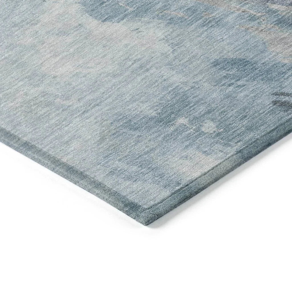 LOOMLAN Rugs Braeas Sky Washable Indoor-Outdoor Rug