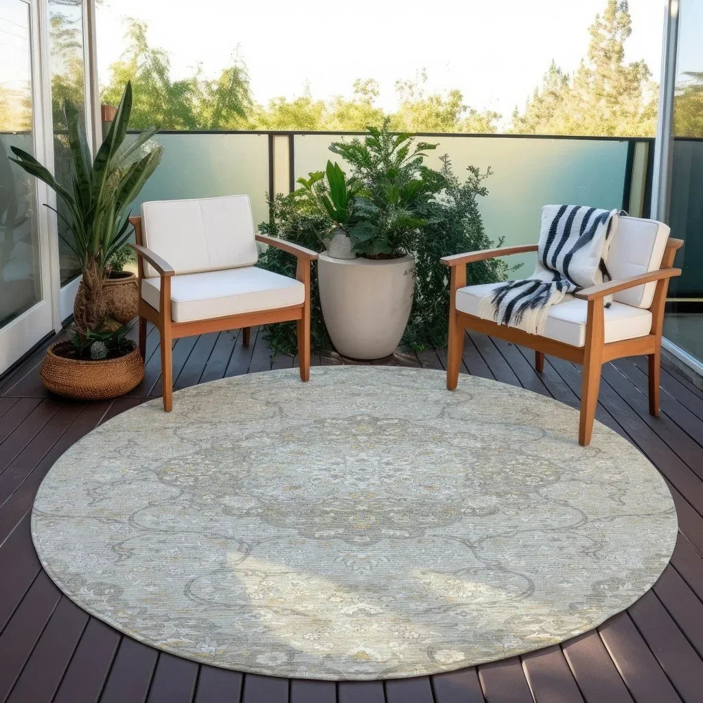 LOOMLAN Rugs Braeor Brown Washable Indoor-Outdoor Rug