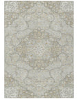 LOOMLAN Rugs Braeor Brown Washable Indoor-Outdoor Rug