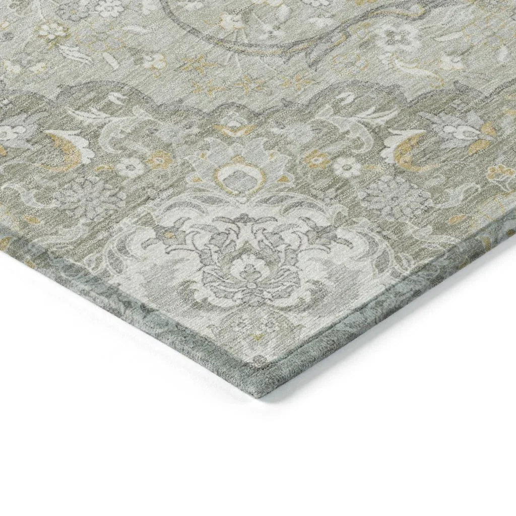 LOOMLAN Rugs Braeor Brown Washable Indoor-Outdoor Rug