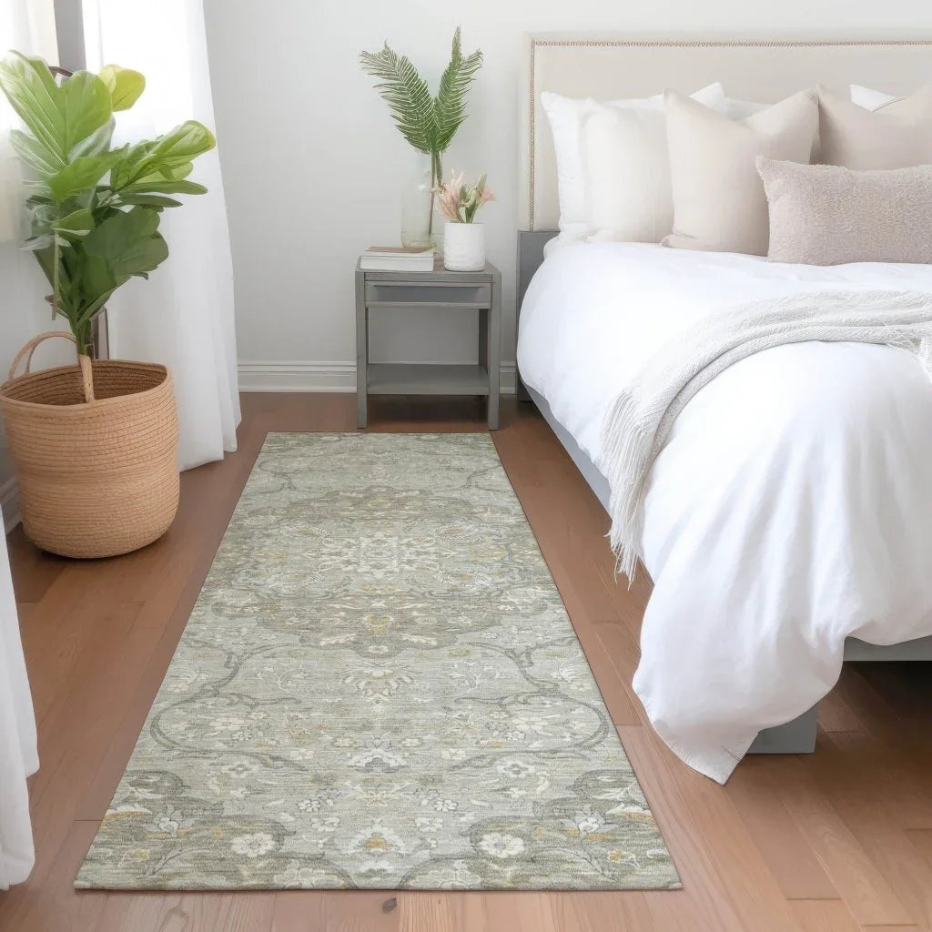 LOOMLAN Rugs Braeor Brown Washable Indoor-Outdoor Rug