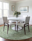 LOOMLAN Rugs Braeor Green Washable Indoor-Outdoor Rug