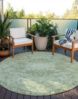 LOOMLAN Rugs Braeor Green Washable Indoor-Outdoor Rug