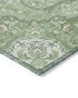 LOOMLAN Rugs Braeor Green Washable Indoor-Outdoor Rug