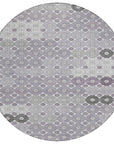 LOOMLAN Rugs Braeyn Purple Washable Indoor-Outdoor Rug
