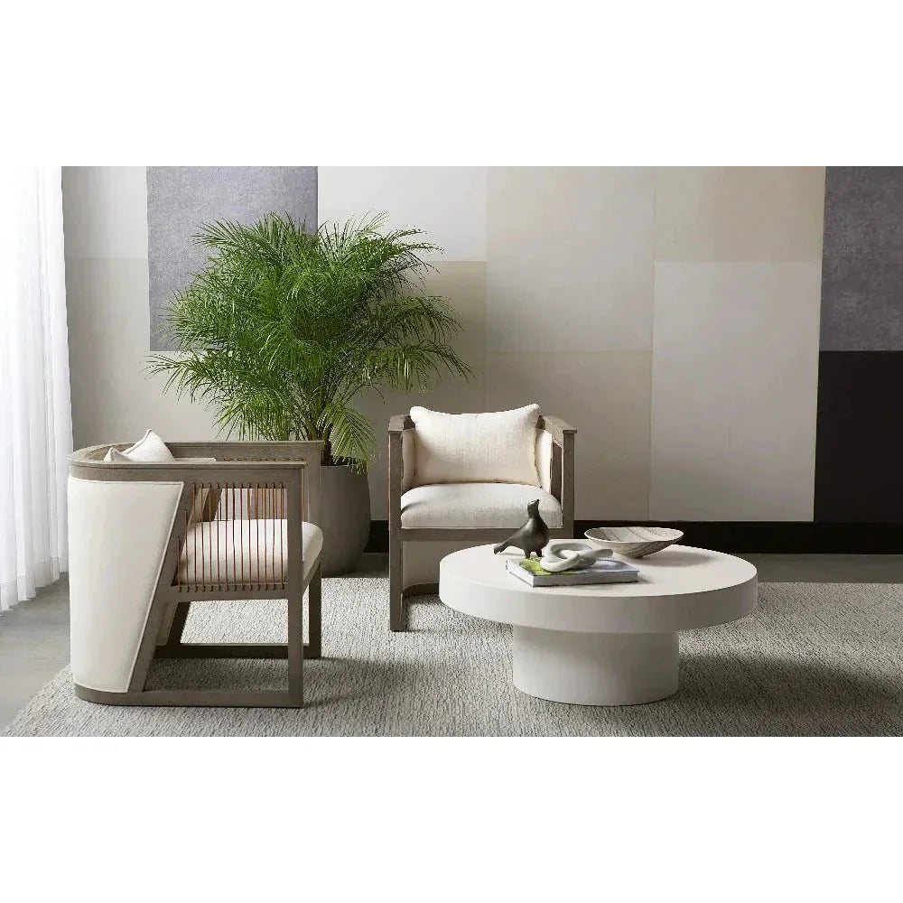 SUNPAN Brando Concrete Outdoor Round Coffee Table