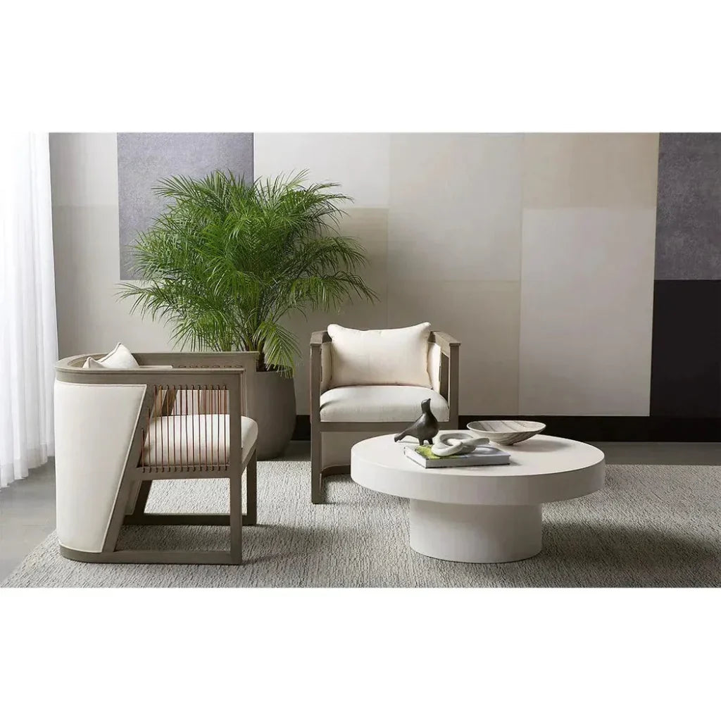 SUNPAN Brando Concrete Outdoor Round Coffee Table
