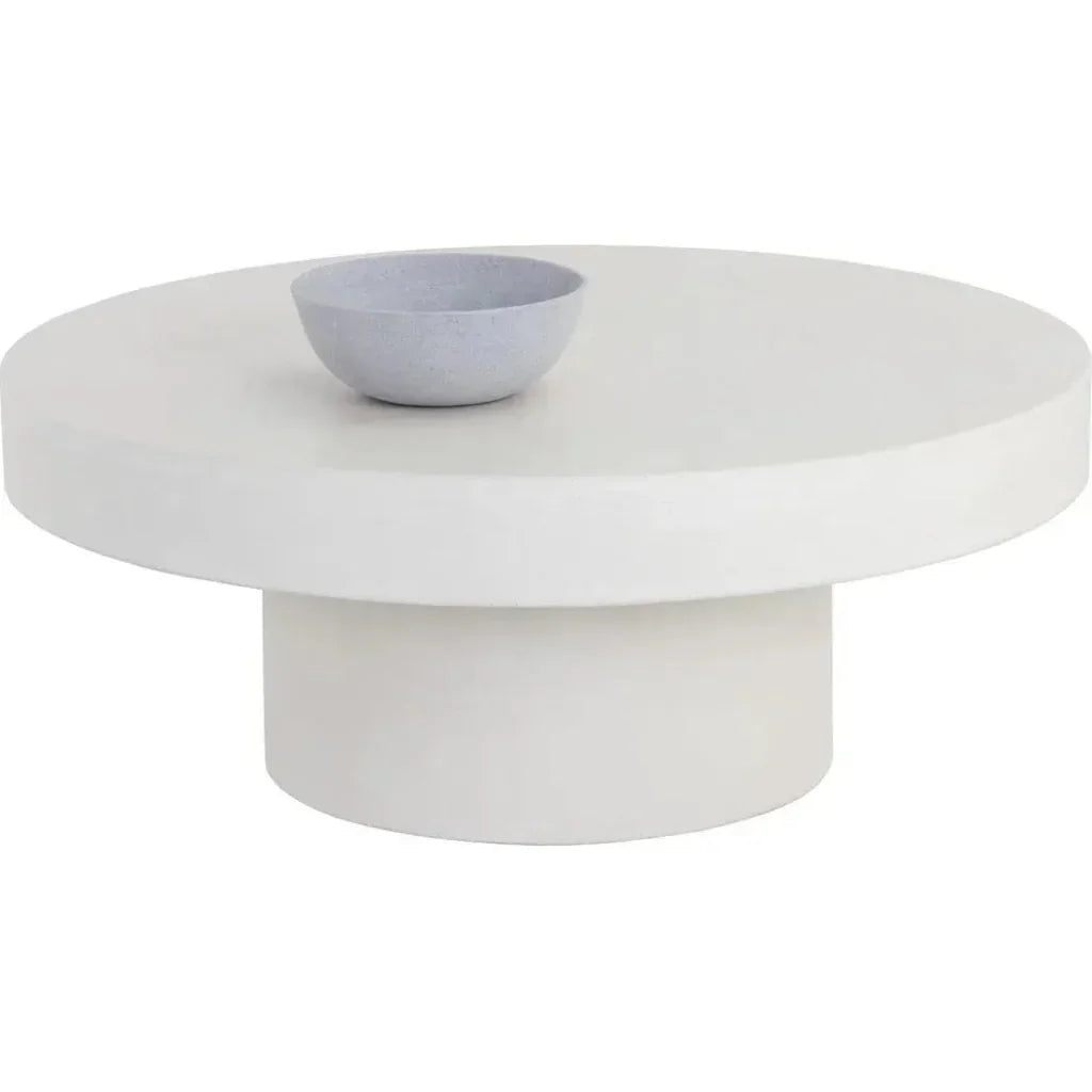 SUNPAN Brando Concrete Outdoor Round Coffee Table