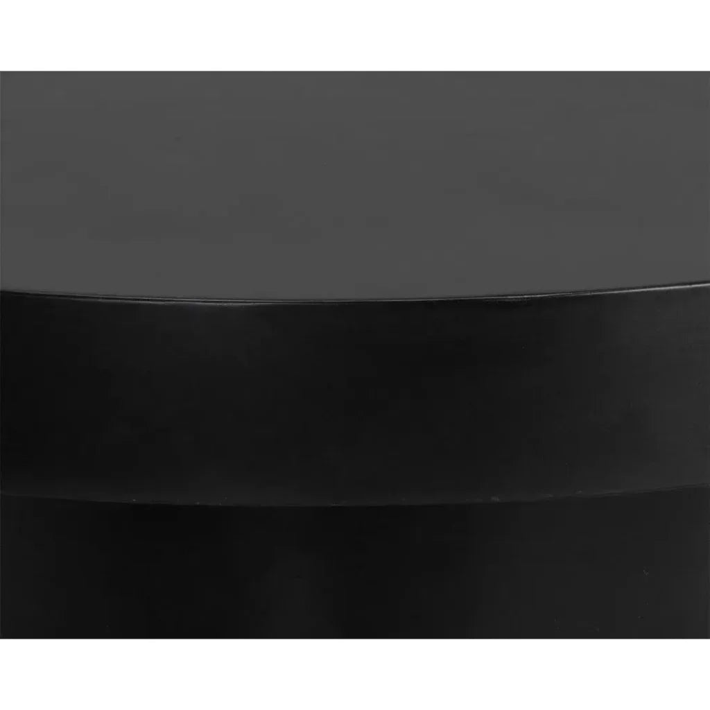 Brando Concrete Outdoor Round Coffee Table-Outdoor Coffee Tables-SUNPAN-LOOMLAN