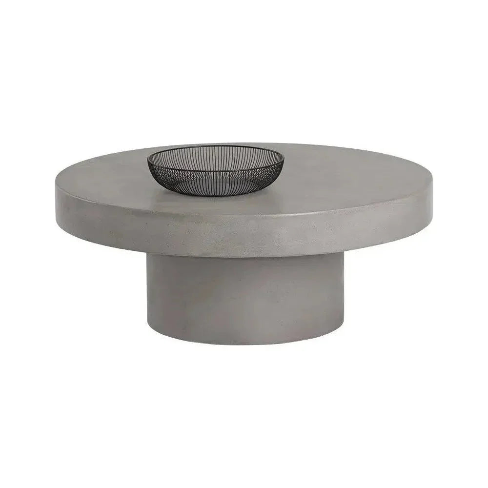 SUNPAN Brando Concrete Outdoor Round Coffee Table