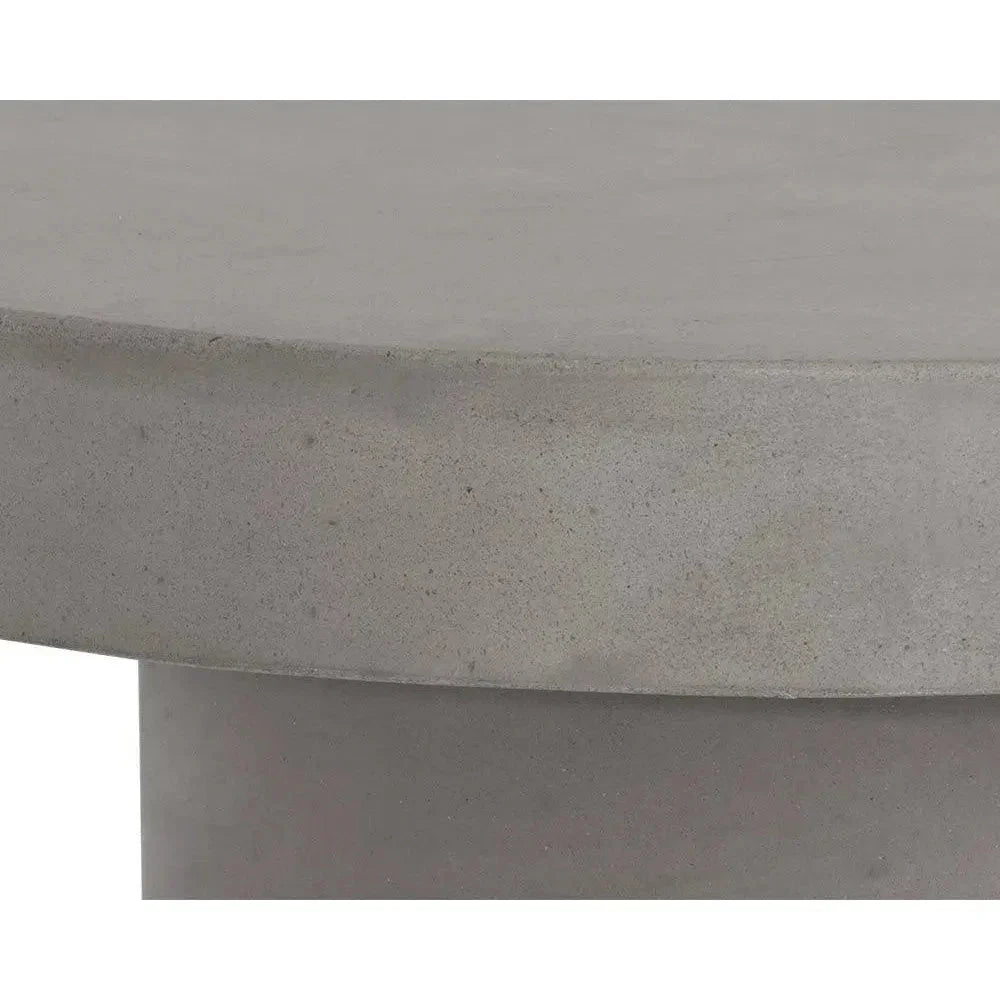 SUNPAN Brando Concrete Outdoor Round Coffee Table