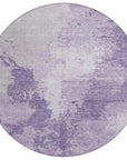 LOOMLAN Rugs Bravari Purple Washable Indoor-Outdoor Rug
