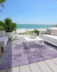 LOOMLAN Rugs Bravari Purple Washable Indoor-Outdoor Rug