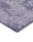 LOOMLAN Rugs Bravari Purple Washable Indoor-Outdoor Rug