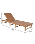Zuo Modern Breath Rattan Weave Outdoor Chaise Lounge