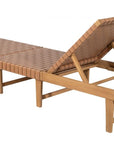 Zuo Modern Breath Rattan Weave Outdoor Chaise Lounge