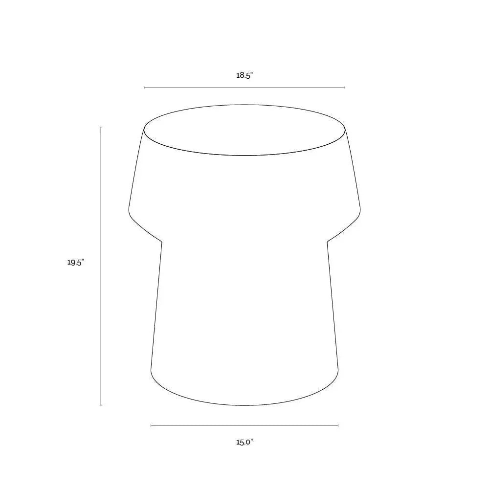 Brie End Table - Contemporary Grey Concrete - LOOMLAN - SUNPAN - Side Tables