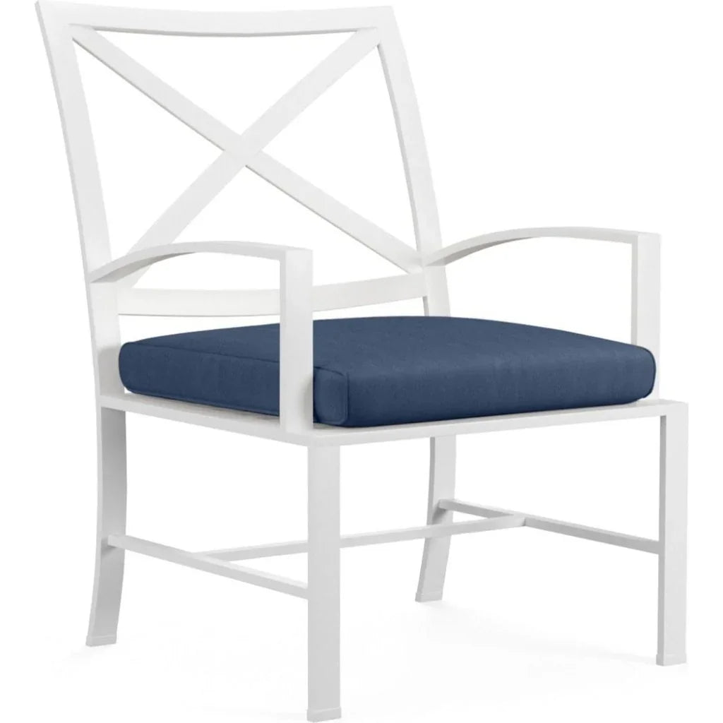 Sunset West Bristol Sunbrella Outdoor Dining Chair 2PC