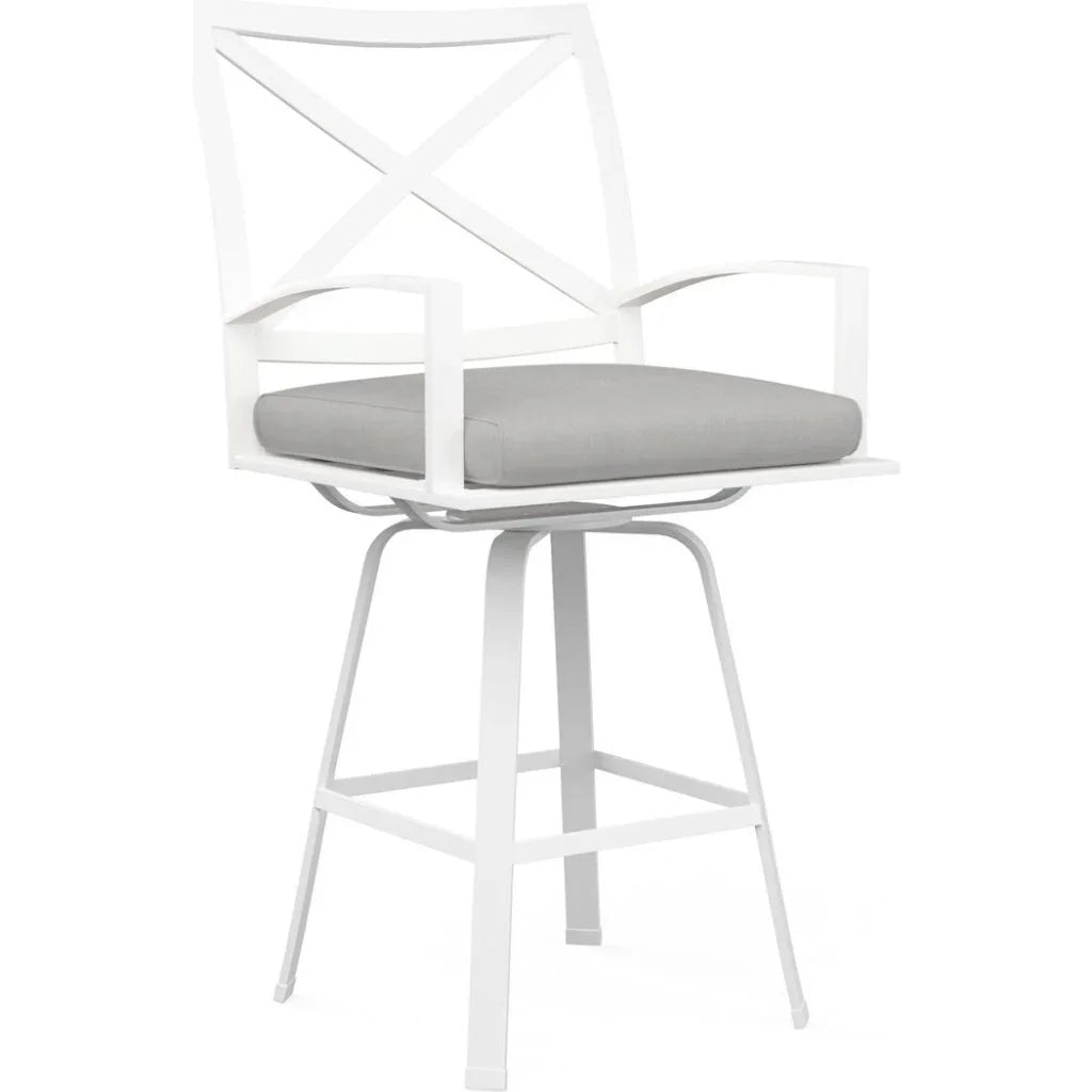 Sunset West Bristol Sunbrella Swivel Outdoor Barstool