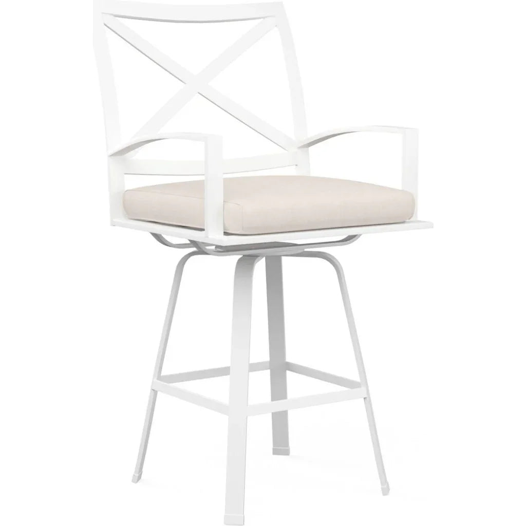 Sunset West Bristol Sunbrella Swivel Outdoor Barstool