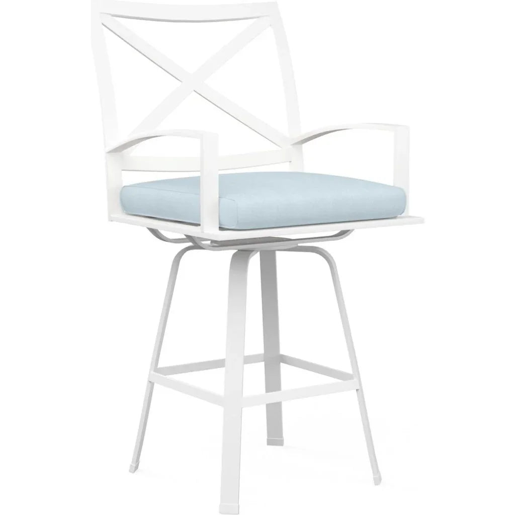 Sunset West Bristol Sunbrella Swivel Outdoor Barstool