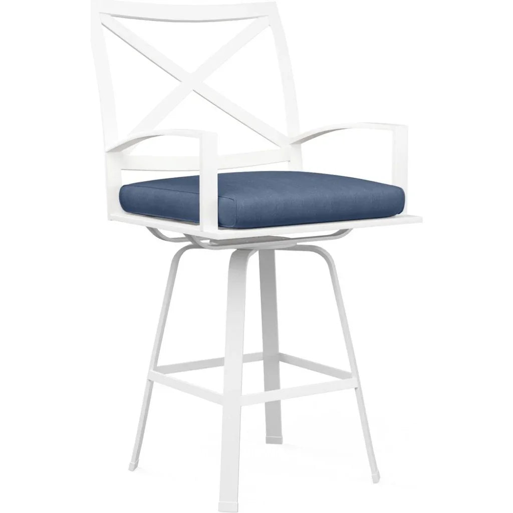 Sunset West Bristol Sunbrella Swivel Outdoor Barstool