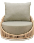 Zuo Modern Cabana Olefin Fabric Swivel Outdoor Accent Chair