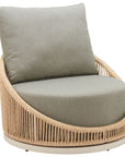 Zuo Modern Cabana Olefin Fabric Swivel Outdoor Accent Chair