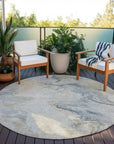 LOOMLAN Rugs Caelanor Brown Washable Indoor-Outdoor Rug