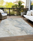 LOOMLAN Rugs Caelanor Brown Washable Indoor-Outdoor Rug