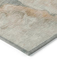 LOOMLAN Rugs Caelanor Teal Washable Indoor-Outdoor Rug