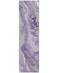 LOOMLAN Rugs Caelara Purple Washable Indoor-Outdoor Rug