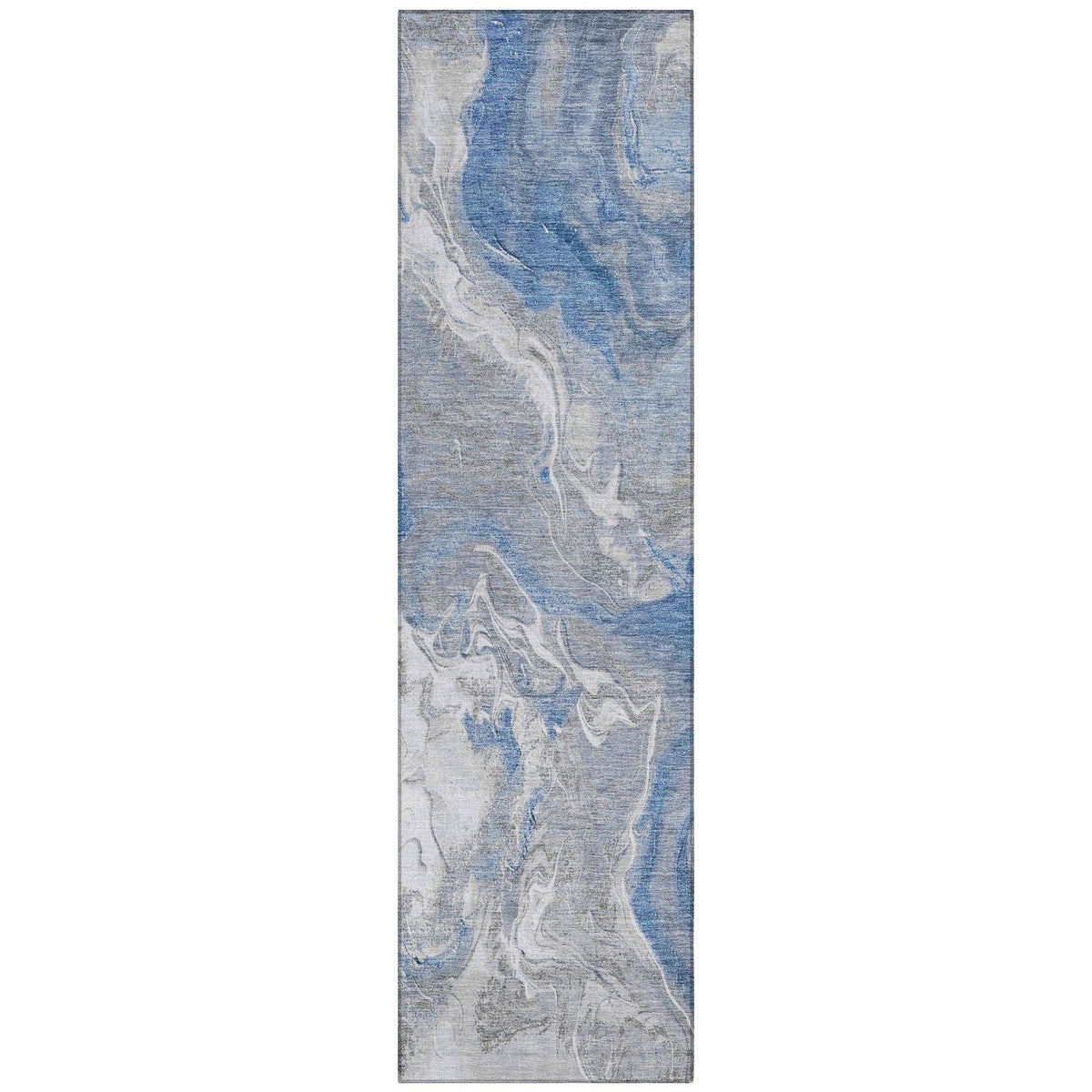 LOOMLAN Rugs Caelaris Blue Washable Indoor-Outdoor Rug