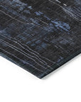 LOOMLAN Rugs Caelion Blue Washable Indoor-Outdoor Rug