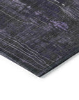 LOOMLAN Rugs Caelion Purple Washable Indoor-Outdoor Rug