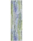LOOMLAN Rugs Caelira Blue Washable Indoor-Outdoor Rug